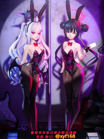 {台灣公司貨 可打統編}碧藍檔案手辦龍華妃兔女郎空崎日奈美少女動漫模型桌面擺件禮物