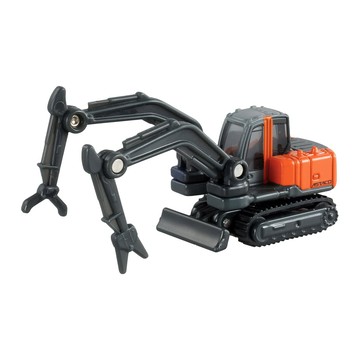 TOMICA TAKARA TOMY 多美小汽車 日立建機雙腕重機  黑色 + 橘色  1個  1/90