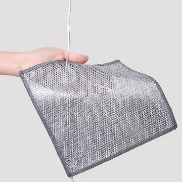 蝦皮隔日到貨【瀝水油鋼絲抹布】鋼絲抹布 鋼絲布 洗碗布 銀絲抹布 鋼絲洗碗布 廚房抹布 不沾油抹布 銀絲洗碗布 清潔抹布