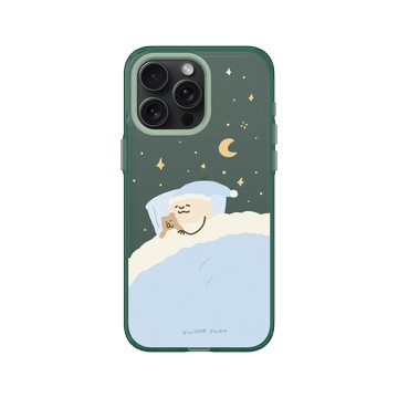 iPhone 15 Pro Max Clear 憂墨綠 - 咻咻熊 XiuXiubear - 晚安泥