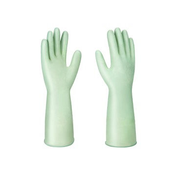 【日本霜山】家用多用途防水乳膠手套-3入-多款可選-(S)綠