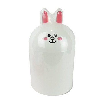 【震撼精品百貨】LINE FRIENDS 兔兔 塑膠桌上型垃圾桶(22CM)*00225 震撼日式精品百貨