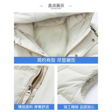 WASSUP ISSUE美式潮流加厚坎肩馬甲男款冬季連帽保暖羽絨服背心男