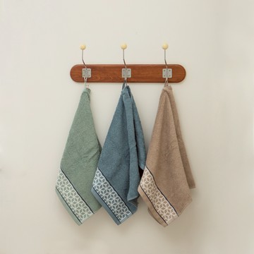 翔仔居家 緞編水立方 加大毛巾【5色】RENKLI 40x70cm 葡萄牙進口代理