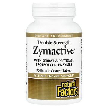 Natural Factors, Zymactive，雙重強度，90 片腸溶包衣片