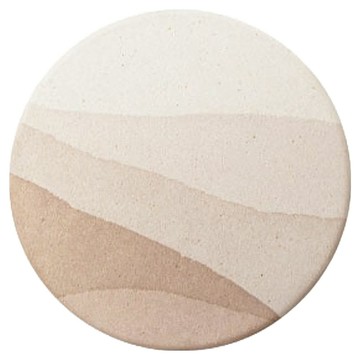 N.ELEPHANT 珪藻土吸水杯墊 日本製  水彩淡  1個  約9.7x9.7x0.6cm