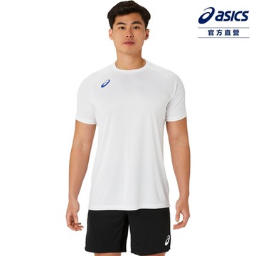 ASICS 亞瑟士 短袖上衣 男女中性款 日本版 排球上衣 2053A189-100