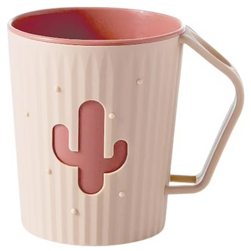 小麥購物 仙人掌漱口杯 G091 64g  撞色粉  4個