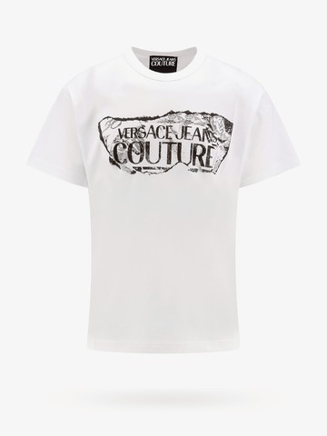 Cotton t-shirt with magazine logo print - VERSACE JEANS COUTURE - gender_Man