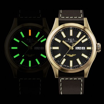 BALL 波爾 Engineer III系列 青銅 復古飛行機械腕錶-43mm NM2186C-L4J-BK