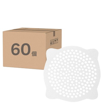 AHOYE 一次性排水孔/排水蓋/地漏蓋/地漏塞濾網 60個  白色  15 x 15 x 2.2cm