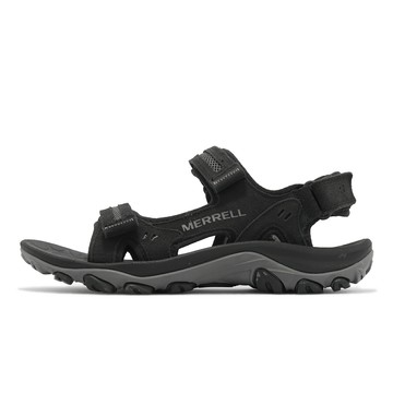 Merrell 涼鞋 Huntington LTR Convert 黑 男鞋 防水絨面革 戶外 郊山 休閒鞋 ML036843