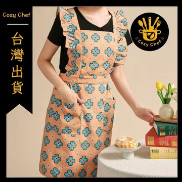 ✨️臺灣出貨✨️暖廚小築✅可開發票新款韓版圍腰帆布防油透氣做飯廚房防污耐磨圍裙上班家用工作服