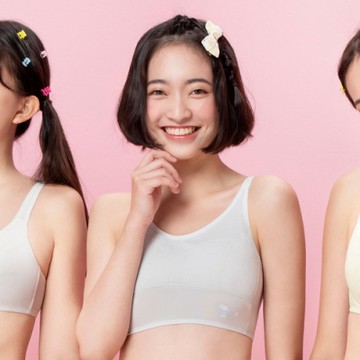 嬪婷-學生系列-有氧牛奶纖維 S-LL短背心(跳躍灰) 學生一階段-保濕抑菌親膚