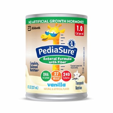 Pediatric Tube Feeding Formula PediaSure  Enteral with Fiber 8 oz. Can Ready to Use Case of 24 by Abbott Nutrition