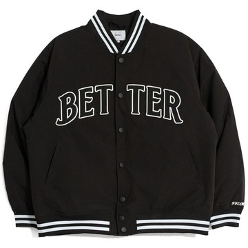 【SHADOW】5428010014 25FW BETTER BASEBALL JACKET 尼龍 棒球外套 (黑色)