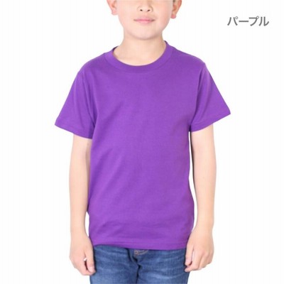 プリーツプリーズ パープル グラフィックプリント Tシャツ 半袖