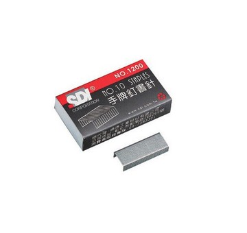 手牌sdi no.1200b 10號訂書針 釘書針 no.10-1m 1000pacs 1入20小盒