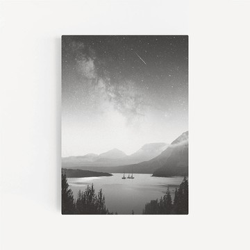 mountain lake art 海報 畫 臥室 浴室 餐廳 咖啡廳