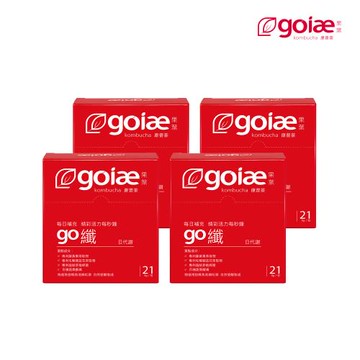 goiae果葉 康普茶沖泡粉包(蘋果風味)4盒(21包/盒)