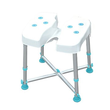 【海夫健康生活館】悅康品家 日安系列 坐墊溝槽設計 Gentle 坐浴洗澡椅(無背款)