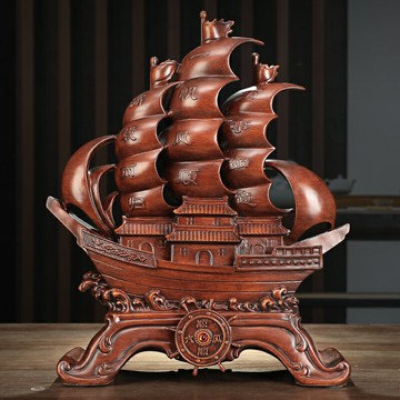 一帆風順帆船擺件招財家居客廳玄關酒柜裝飾品擺設店鋪開業送禮品