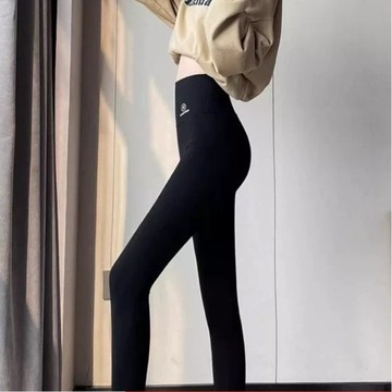 愛依依  鯊魚褲 長褲 緊身褲 收腹提臀褲 M-XL新款秋冬加絨加厚瑜伽褲顯瘦保暖打底褲-11093.