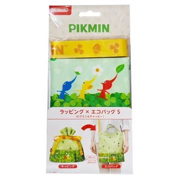 Nintendo 任天堂 禮品袋 購物袋 S  1個  皮克敏 + 恰比 綠色