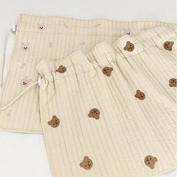 韓國ins風全棉絎縫刺繡遮陽簾吸盤式寶寶車窗簾汽車防曬簾遮陽擋