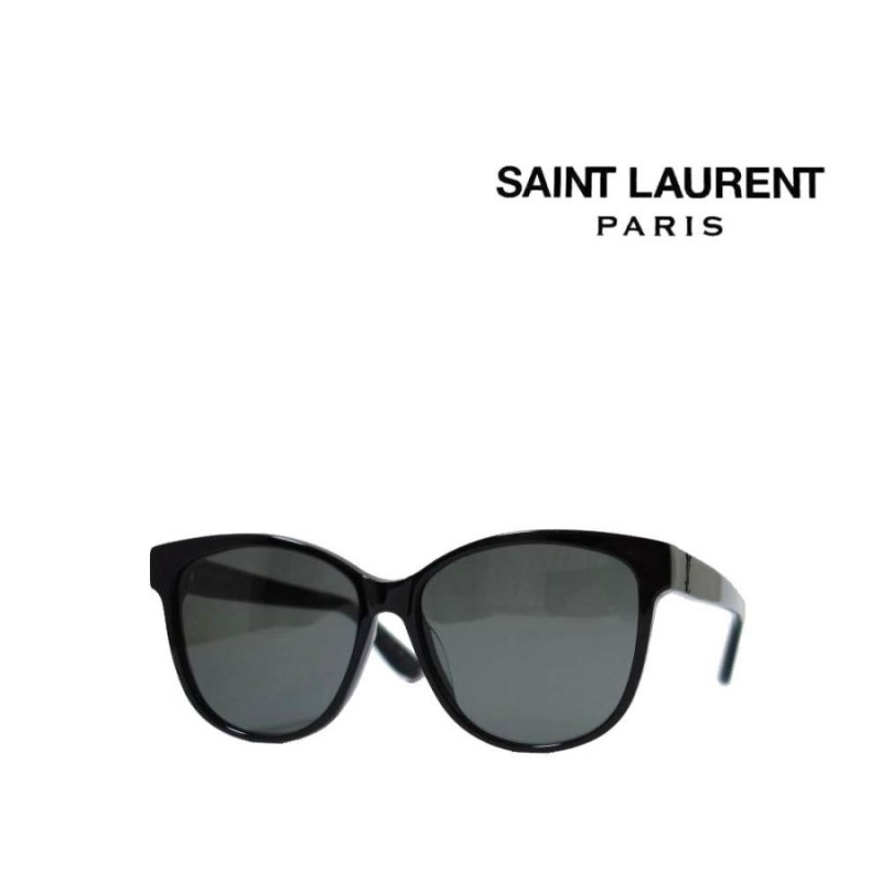 SAINT LAURENT PARIS】 サンローラン サングラス SL M23/K 001 ブラック 国内正規品 | LINEショッピング