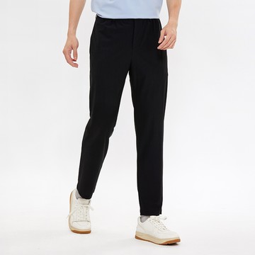 Hang Ten- 韓款經編布修身休閒長褲-男(黑色)