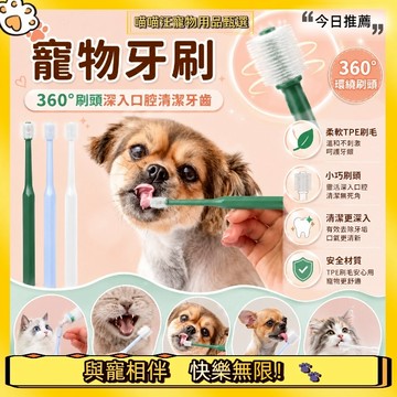 【喵喵汪甄選】🐱貓咪刷牙 寵物潔牙 狗狗刷牙 狗狗潔牙 貓刷牙 寵物刷牙 貓咪牙刷 寵物牙刷 貓牙刷 狗狗牙刷