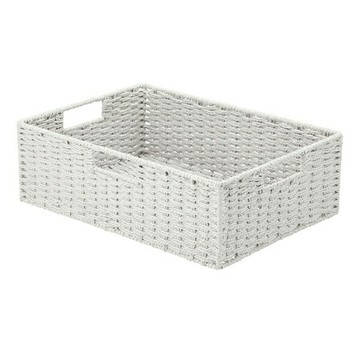 編織收納籃 LAIRA3 橫式半格型 GY NITORI宜得利家居