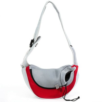 寵物包 貓狗外出便攜包斜挎單肩包透氣網布寵物背包 寵物用品