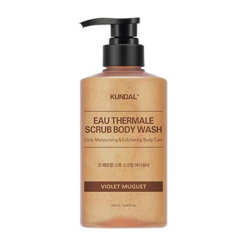 KUNDAL SPA溫泉水磨砂沐浴乳500ml-微風鈴蘭香