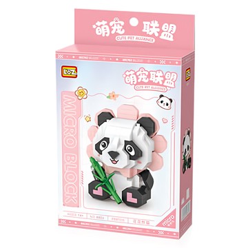 LoZ 花花熊貓積木 350片  花花熊貓  1盒