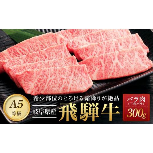 ふるさと納税 岐阜県 大野町 飛騨牛「希少部位」Ａ5 三角バラ 焼肉用 300ｇ｜国産 肉 牛肉 焼肉 和牛 黒毛和牛 グルメ おすすめ AD101 【飛騨牛 和牛ブランド …