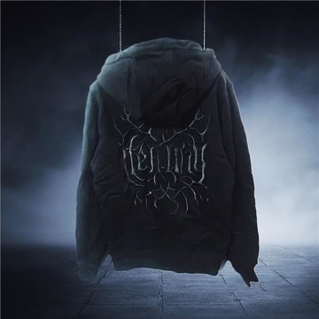 原的北歐新民謠樂隊維京森林搖滾黑重金屬重工黑刺繡連帽拉鏈衛衣