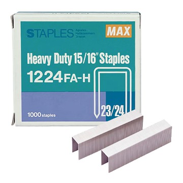 MAX 美克司 釘書針 1224FA-H Heavy Duty 15/16 1000枚  12針號  1盒