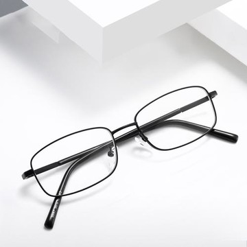 新款 小方韓版金屬時尚防藍光護目鏡眼鏡框潮眼鏡 可配近視