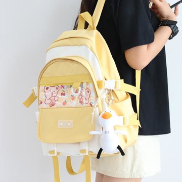 LIKEJON護脊書包小學生日系小清新初中生大容量高中女ins雙肩背包