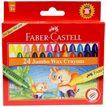 德國 Faber-Castell 輝柏 120039 大象粗芯蠟筆 (24色)【APP滿額下單10%點數(單一帳號最高5000點)】1/31止