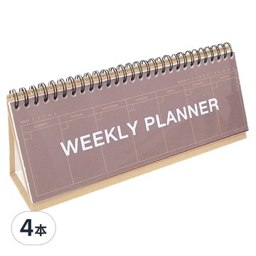 2Young Design 可立式週計劃本  4本  酒紅色  240 x 103 x 70 mm