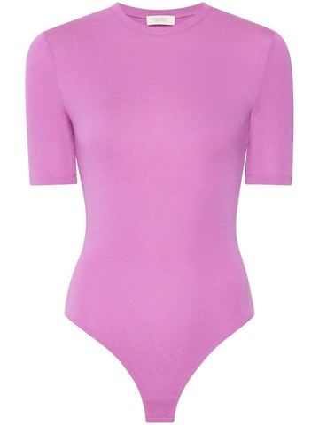 LAPOINTE - lightweight crew-neck bodysuit - women - TENCEL™ Modal (LENZING)/Elastane - XS - Pink