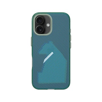 iPhone 16 JellyTint 憂墨綠 - None - 台灣黑熊 - 線條版