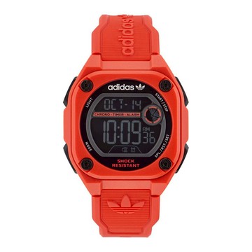 【ADIDAS 愛迪達】CITY TECH TWO 城市科技電子錶款_AOST23063_紅_45mm