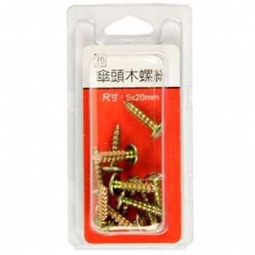79傘頭木螺絲5x20mm
