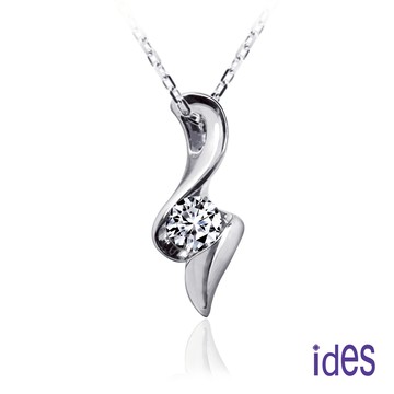 ides愛蒂思 摯愛系列30分E/VS1八心八箭完美車工鑽石項鍊/優雅