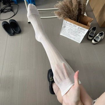 ✨精選好物✨日系薄棉過膝襪 春夏卷邊高筒女襪子 jk小腿襪 學院風甜美少女堆堆襪  長款堆堆襪  小腿襪  薄款長筒襪