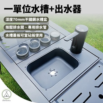 [桃園/新北店面24H出貨]一單位水槽+出水器 IGT桌 不鏽鋼水槽 廚房洗菜盆 洗碗池